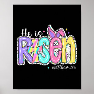 Er ist auferstanden Jesus Christlich Frohe Ostern  Poster