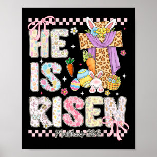 Er ist auferstanden Jesus Christlich Frohe Ostern Poster