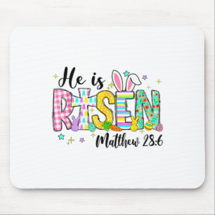 Er ist auferstanden Jesus Christlich glückliche Os Mousepad