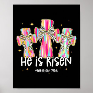 Er ist auferstanden Jesus Christlich glückliche Os Poster