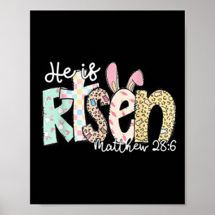 Er ist auferstanden Jesus Christlich glückliche Os Poster