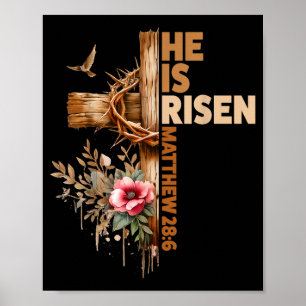 Er ist auferstanden Jesus christlich religiöse Ost Poster