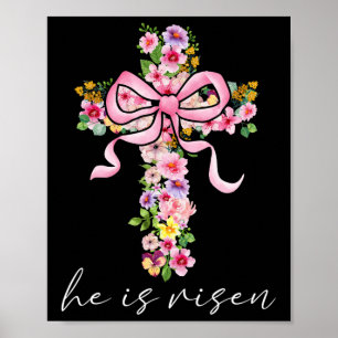 Er ist auferstanden Jesus Christliche Kokette Schl Poster