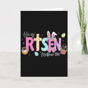 Er ist auferstanden Jesus Christlicher Hase Kaninc Karte