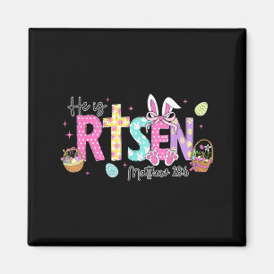 Er ist auferstanden Jesus Christlicher Hase Kaninc Magnet