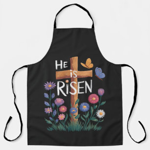 Er ist auferstanden Jesus Floral Christliches Oste Schürze