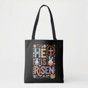 Er ist auferstanden Jesus Floral Süßer Osterhase K Tasche