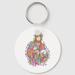 Er ist auferstanden Jesus und Lamm Gott glückliche Schlüsselanhänger