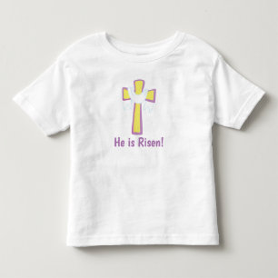 Er ist auferstanden Kreuz Christlich Kleinkind T-shirt