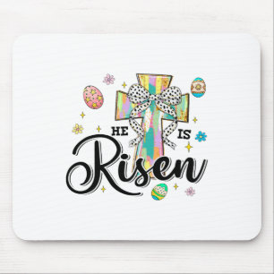 Er Ist Auferstanden Kreuz Coquette Bogen Eier Chri Mousepad