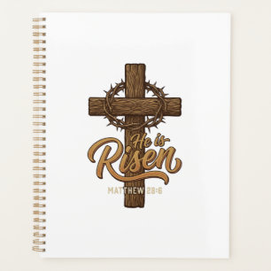 Er ist auferstanden Kreuz Dornenkrone Christliches Planer