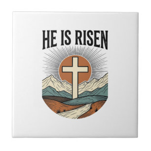 Er ist auferstanden Kreuz Sonnenaufgang Christlich Fliese