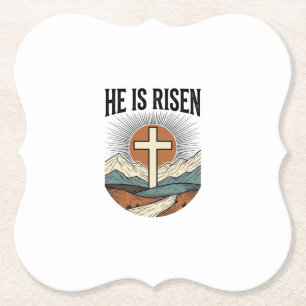 Er Ist Auferstanden Kreuz Sonnenaufgang Christlich Untersetzer