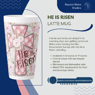 Er ist auferstanden Latte Tasse