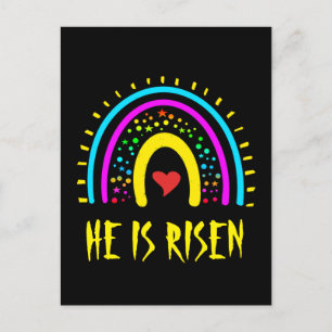 Er ist auferstanden Matthäus 28:6 Ostern Farbige R Postkarte