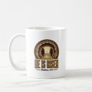 Er ist auferstanden Matthäus 28 6 Vintage-Christli Kaffeetasse