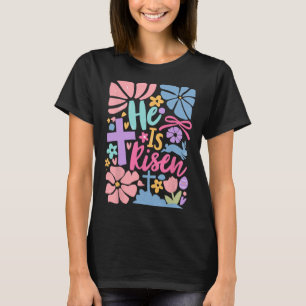 Er ist auferstanden Ostern Kreuz Coquette Jesus Ch T-Shirt