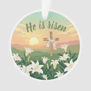 Er ist auferstanden Ostersonne Personalized Orname Ornament