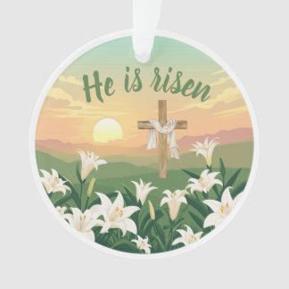 Er ist auferstanden Ostersonne Personalized Orname Ornament