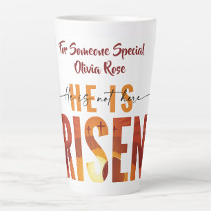 Er Ist Auferstanden Personalisierter Text Latte Ta Milchtasse