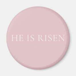 Er ist auferstanden Pink Ostern | Christlicher Gla Magnet
