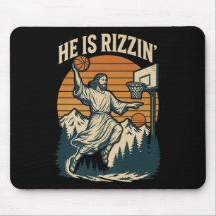 Er Ist Auferstanden Rizzin Ostern Christlicher Gla Mousepad