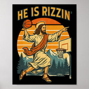 Er ist auferstanden Rizzin Ostern Christlicher Gla Poster