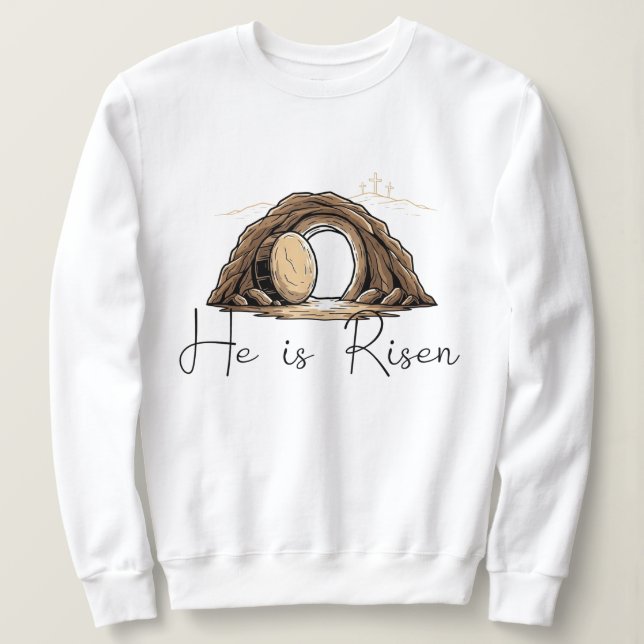 Er ist auferstanden sweatshirt (Design vorne)