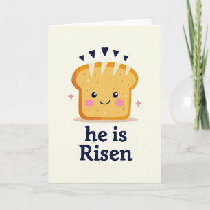 Er ist auferstanden Toast-Karte Karte