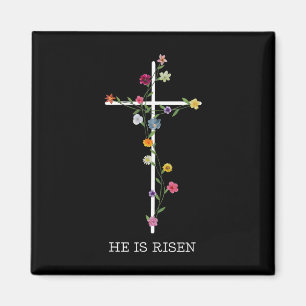 Er ist auferstanden Wildblume Frohe Ostern Jesus C Magnet