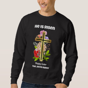 Er ist aufgewachsen, glücklich Ostern, Familie Rel Sweatshirt
