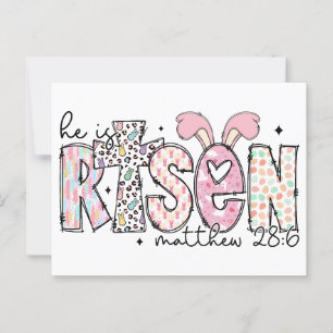Er ist aufgewachsen glückliche Christliche Ostern  Postkarte