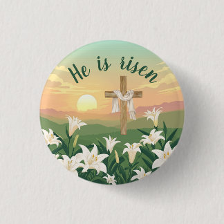 Er ist Christlich Ostern aufgestanden Button