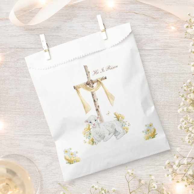 Er ist Christlich Ostern Personalisiert Risen Geschenktütchen (Ausgeschnitten)