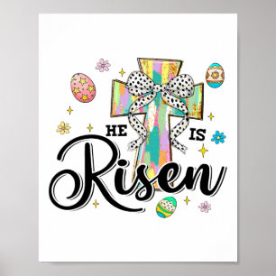 Er ist Christlich östlich von Coquette Crow Bow Ei Poster