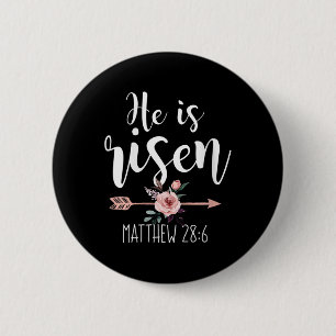 Er ist Christliche Frauen in den Arkaden der Blüte Button