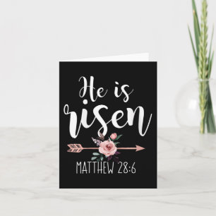 Er ist Christliche Frauen in den Arkaden der Blüte Karte