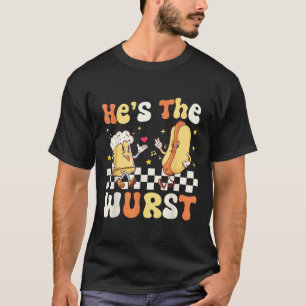 Er ist das Retro-Wurst-Geschenk für Party T-Shirt