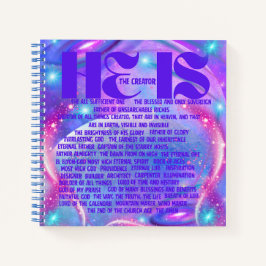 Er ist das Schöpfer-Spiral-Notebook Notizbuch