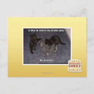 Er ist defekt postkarte