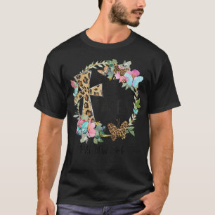 Er ist der Christliche Jesus Cross Happy Osterflo T-Shirt