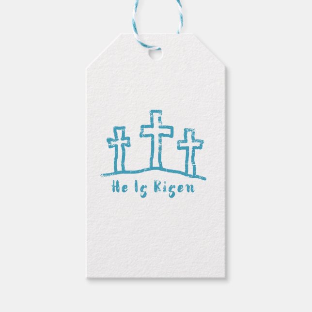 Er ist die Auferstehung der Kalvarien Geschenkanhänger (Vorderseite)