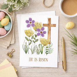 Er ist die Osterfloralkarte. Feiertagskarte