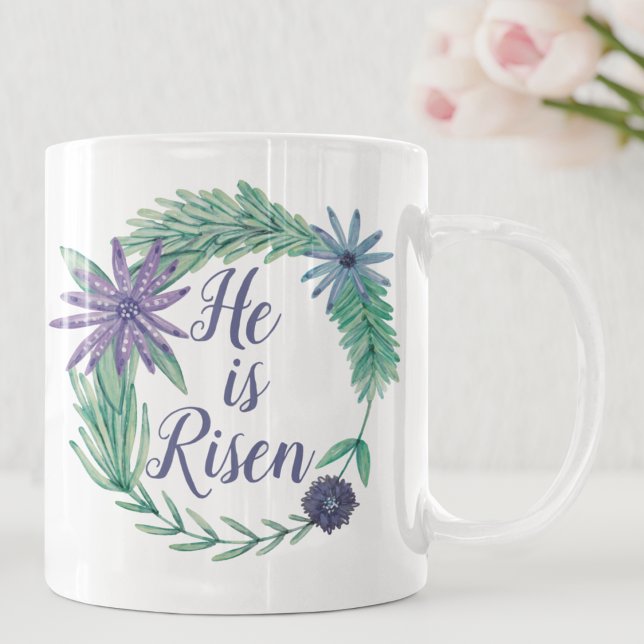 Er ist die religiöse Osterflora des Risen Kaffeetasse (Von Creator hochgeladen)