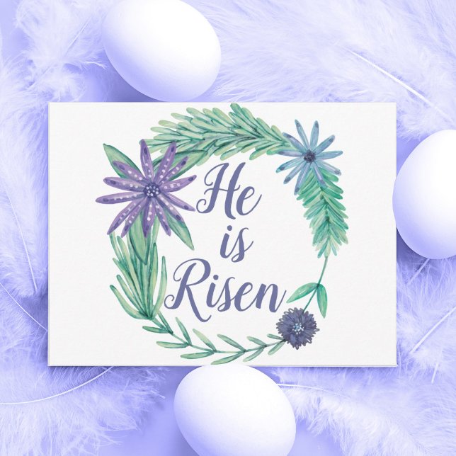 Er ist die religiöse Osterflora des Risen Postkarte (Von Creator hochgeladen)