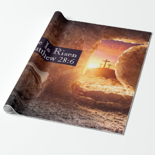 Er ist drei Übergänge leergefahr an Ostern ausgese Geschenkpapier