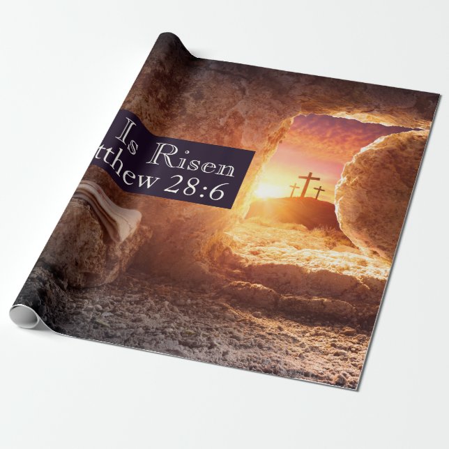 Er ist drei Übergänge leergefahr an Ostern ausgese Geschenkpapier (Ungerollt)