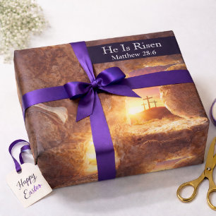 Er ist drei Übergänge leergefahr an Ostern ausgese Geschenkpapier