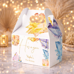 Er ist ein Gem Birthday Crystals Boy's Aquarell Geschenkschachtel