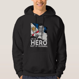 Er ist ein Held, kein Krimineller. Wir stehen hint Hoodie